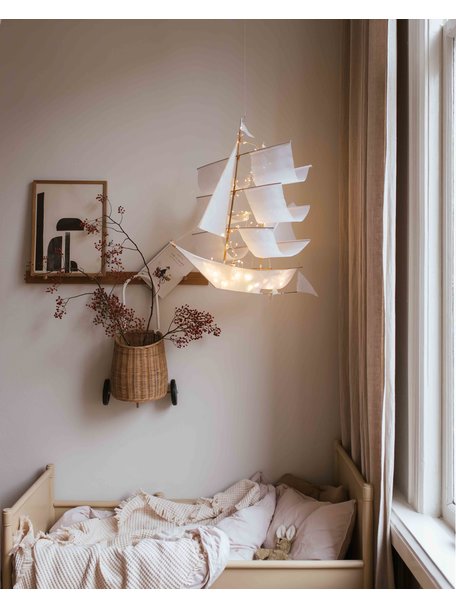 Haptic Lab Zeilschip vlieger - wit