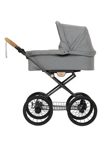 Naturkind Kinderwagen Ida mottled grey - basis model inclusief reiswieg