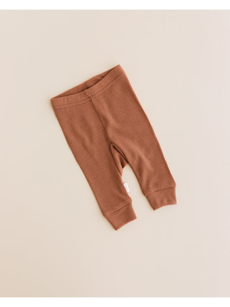 Unaduna Babylegging tiny rib wol - siënna clay