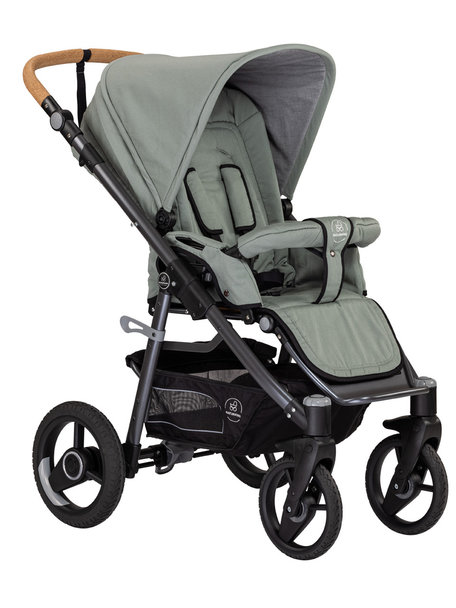 Naturkind Kinderwagen Lux Evo jade - basis model inclusief reismand