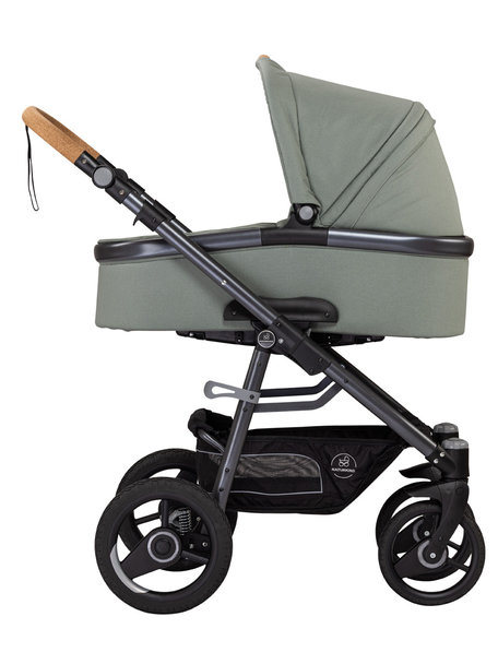 Naturkind Kinderwagen Lux Evo jade - basis model inclusief reiswieg