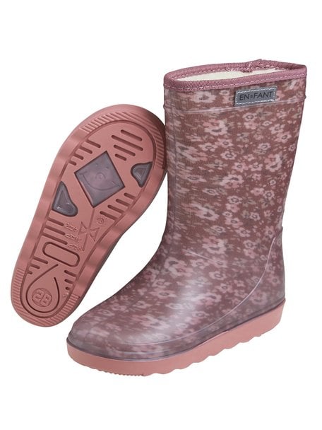 En Fant Thermoboots print - withered rose