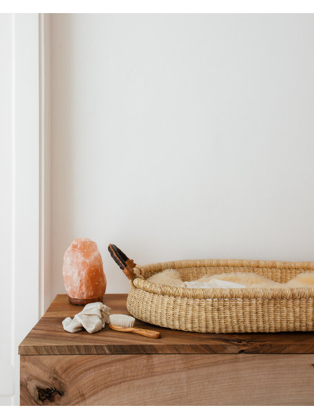 Handmade in Ghana Handgevlochten verschoonmand