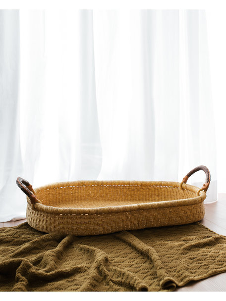 Handmade in Ghana Handgevlochten verschoonmand