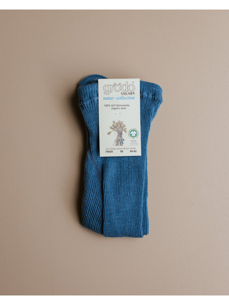 Grödo Wollen maillot baby - jeansblauw