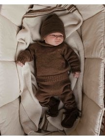 Hvid Wollen trui Georgette - mocha