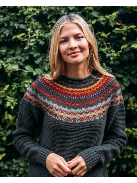 Eribé Trui van merinowol unisex - maple leaf - Small