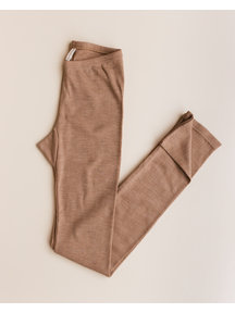 Unaduna Dames legging tiny rib wol - semla