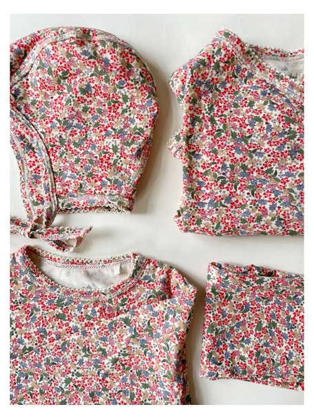 Konges Sløjd Newborn jumpsuit - jardin rouge