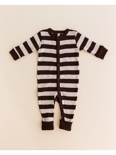 Unaduna Wollen jumpsuit 2 in 1 feet - mazarin/kladdkaka