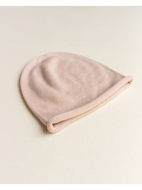 Hvid Efa beanie - apricot