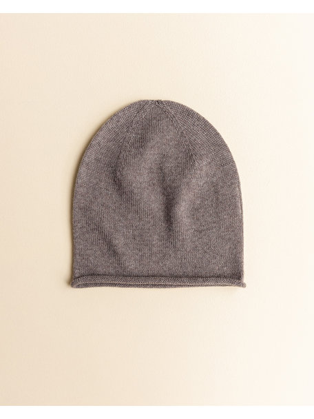 Hvid Efa beanie -  otter