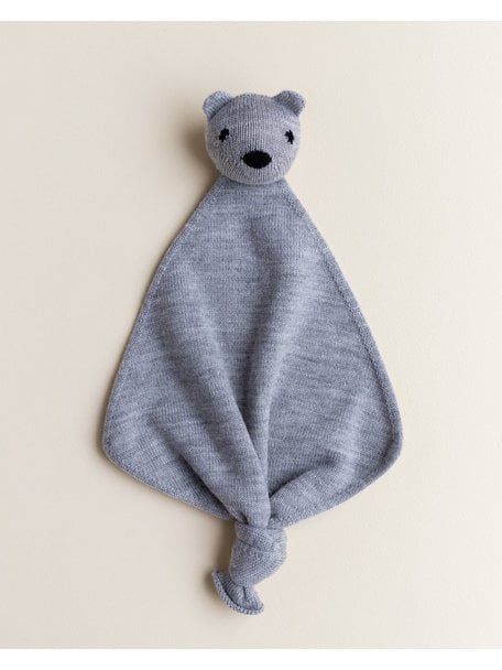 Hvid Teddy Tokki - grey melange