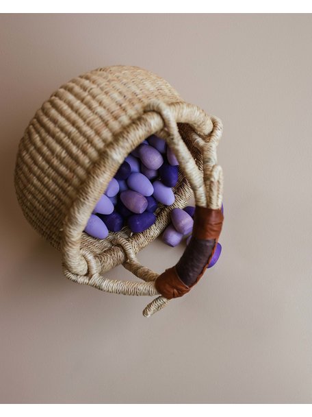 Handmade in Ghana Handgevlochten kindermand - ø 15-20cm