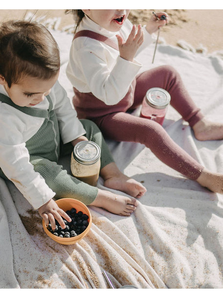 Silly Silas Maillot met bretels zonder voetjes - acai smoothie