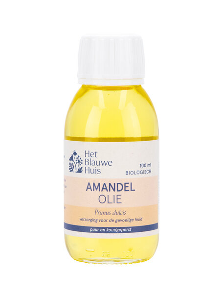 Het Blauwe Huis Biologische Amandel Olie 100ml