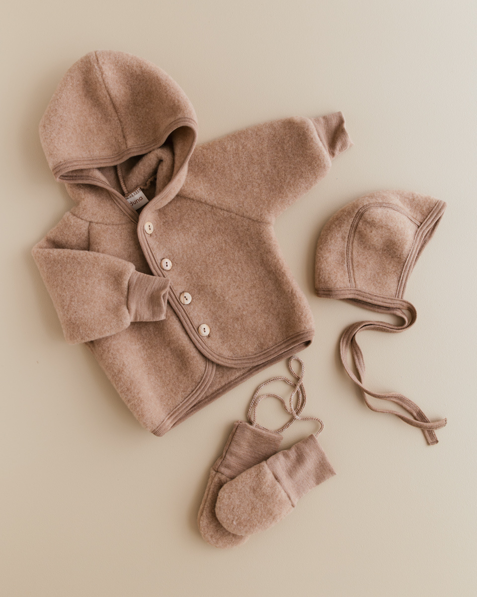 Merino wol fleece uni, grijs | Stoffen Hemmers