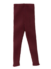 Disana Legging van wol - cassis