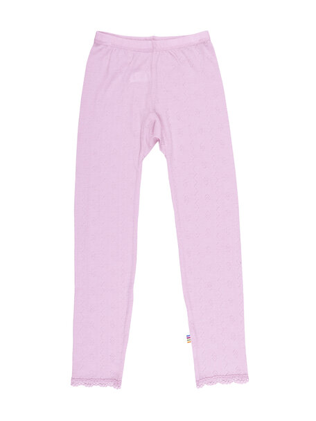 Joha Kinder legging wol/zijde ajour - roze