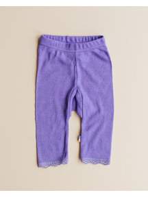 Joha Baby legging wol/zijde ajour - paars