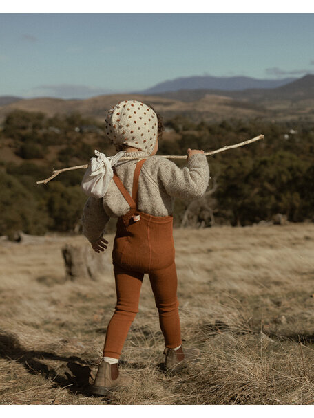 Silly Silas Wooly tights zonder voetjes - ginger