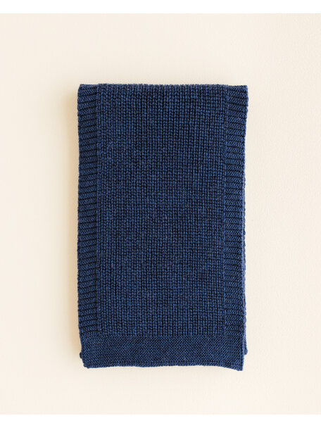 Hvid Wollen sjaal Gustave - blue