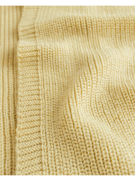 Hvid Wollen sjaal Gustave - light yellow