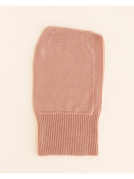 Hvid Balaclava van merino wol Eddy - rose