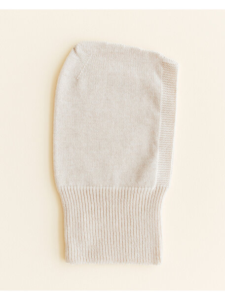 Hvid Balaclava van merino wol Eddy - cream