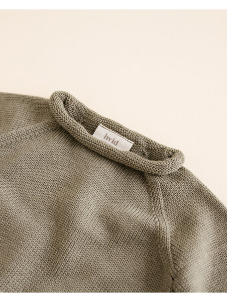 Hvid Wollen trui Georgette - artichoke