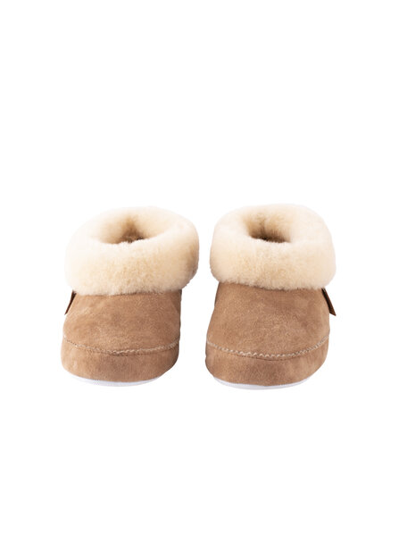 Shepherd Wollen damespantoffels Emmy - chestnut