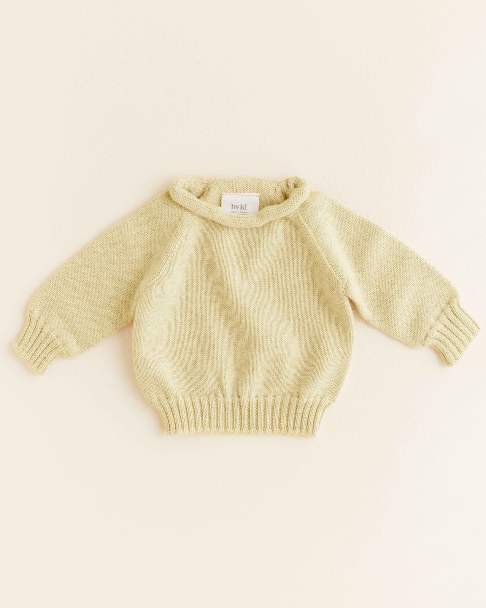 Wollen trui Georgette light yellow