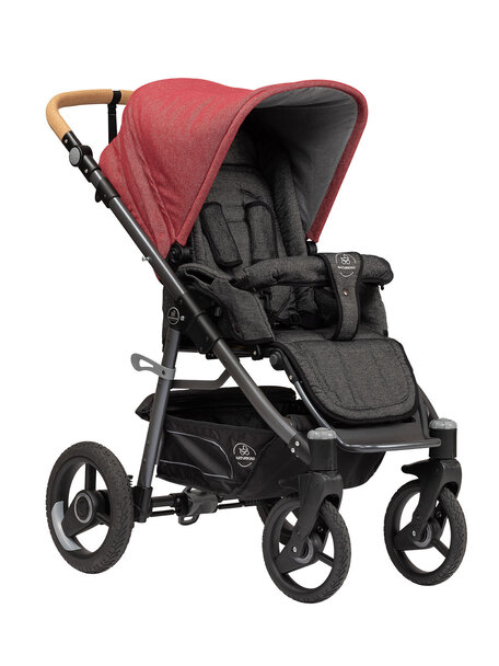 Naturkind Kinderwagen Lux Evo granada - basis model inclusief reiswieg