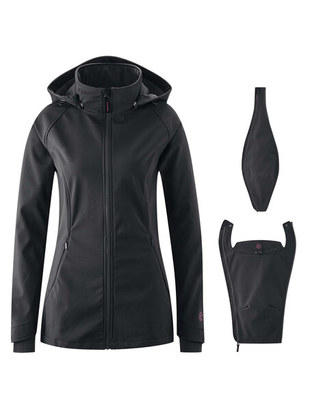 Mamalila draagjas softshell - zwart