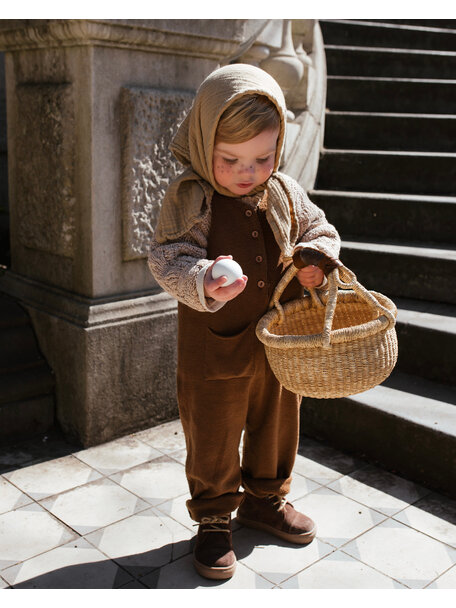 Fair Trade Handgevlochten kindermand - ø 15-20cm