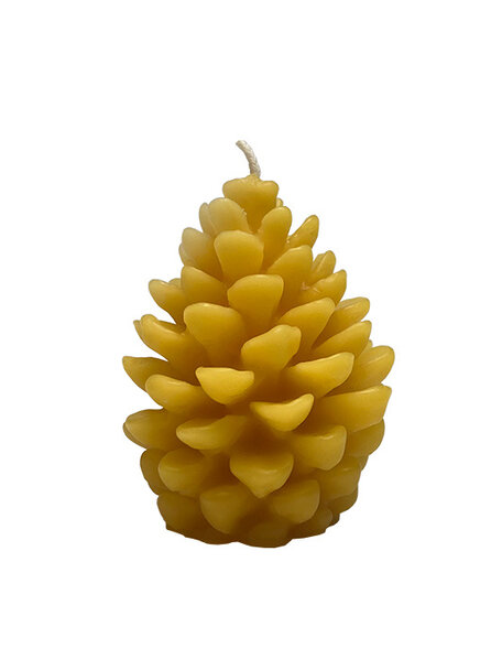 De Muisjes Bijenwas kaars - dennenappel
