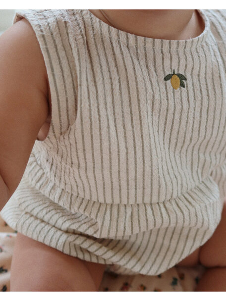 Konges Sløjd Elliot romper - tea stripe