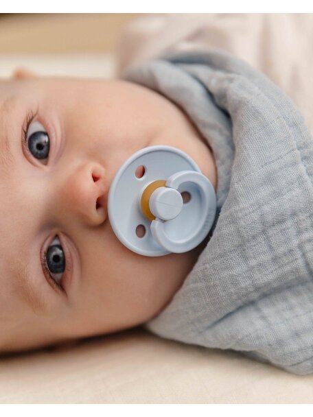 Bibs Fopspeen natuurrubber - baby blue