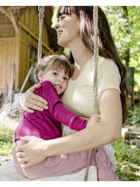 Engel Natur Dameshemd korte mouwen - naturel