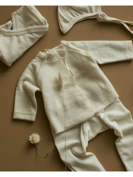 Cosilana Baby strikhemdje van wol frottée - naturel