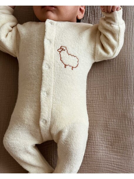 Engel Natur jumpsuit van wol - naturel