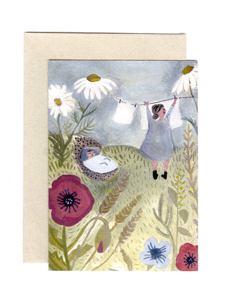 Gemma Koomen Gemma Koomen - gevouwen kaart Laundry day