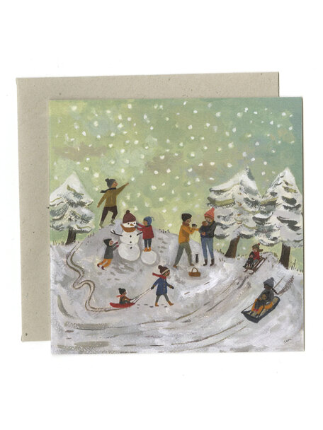 Gemma Koomen Gemma Koomen - gevouwen kaart Snow day