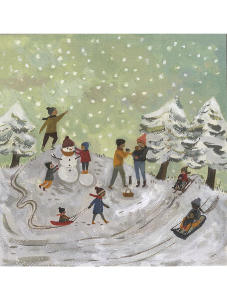Gemma Koomen Gemma Koomen - gevouwen kaart Snow day