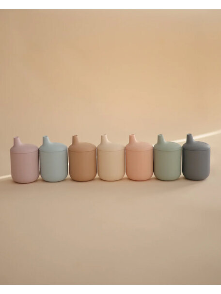 Mushie Sippy beker - powder blue