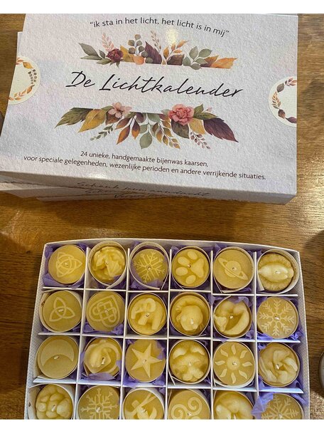 De Muisjes Lichtkalender bijenwas kaarsjes