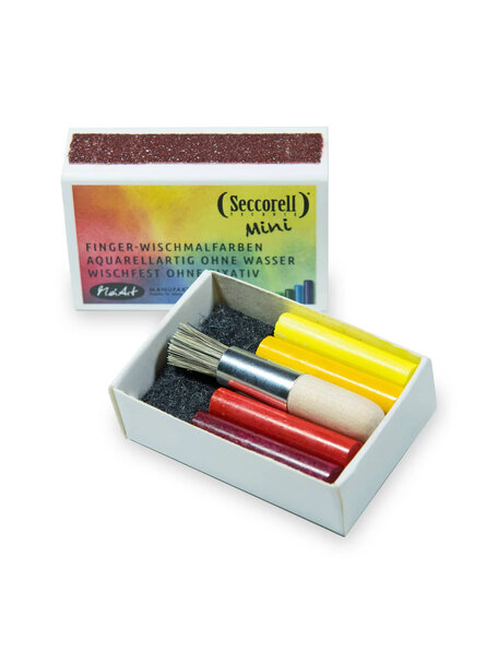 Seccorell Vingerveeg pigmentstaafjes 8 kleuren - mini
