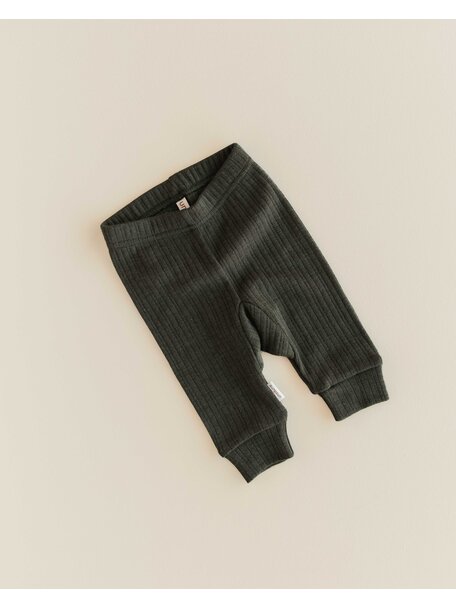 Unaduna Babylegging rib wol/zijde - wakame