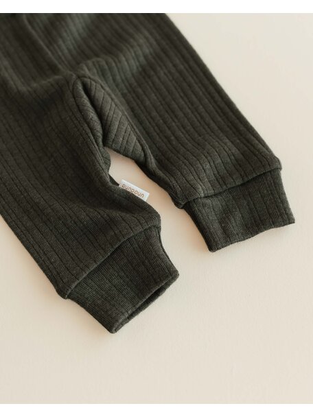 Unaduna Babylegging rib wol/zijde - wakame