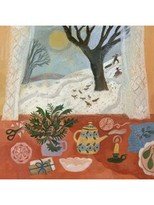 Gemma Koomen Gevouwen kaart - slow snow day